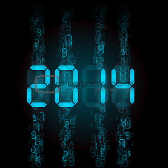 Digital 2014 numerals.