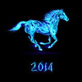 New Year 2014: fire horse.