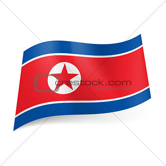 State flag of North Korea.