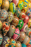 Ukrainian easter eggs in different colors