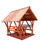 wooden gazebo