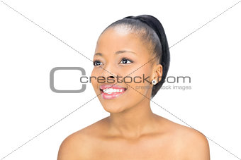 Attractive black woman posing