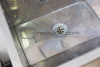 Stainless steel kitchen sink and drain