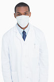 Portrait of a male doctor wearing mask