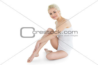 Full length portrait of a toned blond