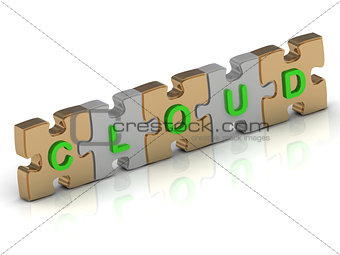 CLOUD word of gold puzzle 