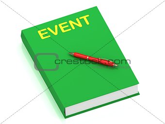 EVENT inscription on cover book 
