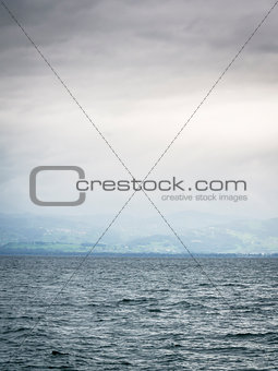 Lake Bodensee on rainy day