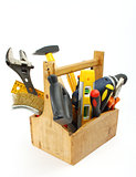 wooden tool box