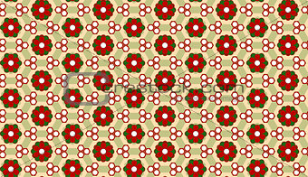 Christmas Flower Background Seamless Pattern