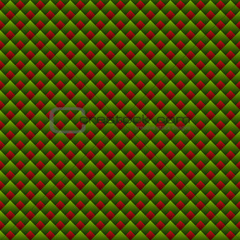 Christmas Geometric Red and Green Seamless Pattern