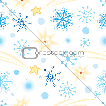texture with snowflakes