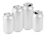 Group of aluminum cans