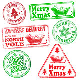 Merry Christmas Rubber Stamps