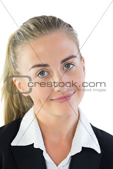 Portrait of content young businesswoman