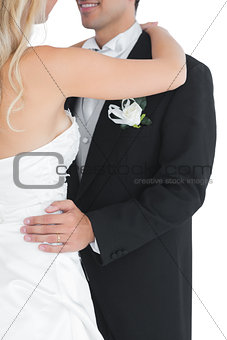 Close up of a married couple dancing viennese waltz