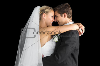 Lovely young couple embracing each other