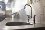 Picture of chrome sink and tap
