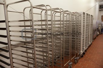 Picture of baking racks in front of wall