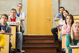 Students sitting at the lecture hall