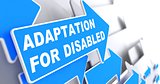 Adaptation for Disabled on Blue Arrow.