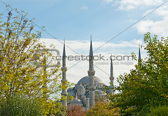 Vie wof the Blue Mosque in Istanbul