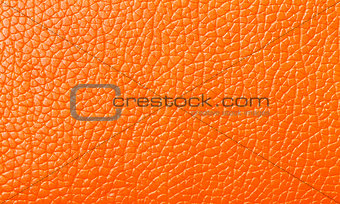 Orange Leather texture, backdrop
