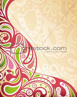 Retro Curve Abstract Background