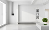 Minimalist white room