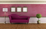 Purple vintage room