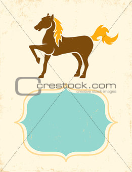 Poster with horse