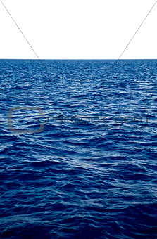 Blue surface clear water with easy waves and ripples