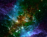 Star field in space