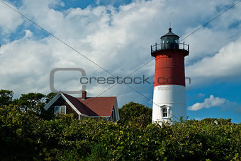 Nauset Lighthouse on Massachusetts Cape Cod.
