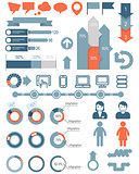Set of infographic elements and icons
