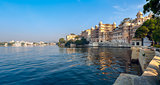 Lake Pichola and City Palace in Udaipur. India.
