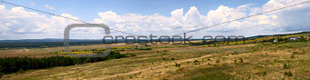 Panorama of Bulgarian fields