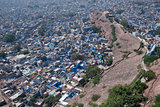 View of the Blue City from the Mehrangarh Fort