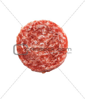 Raw Beef Burger