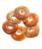 Bagels  On White Background