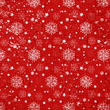 Grunge Christmas snowflakes background