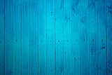 Part of blue wooden fence