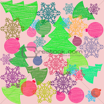 Christmas vector card