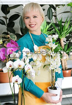 cheerful florist