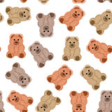 Seamless pattern with teddy bears