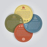 Infographic  Banners, 4 Circles