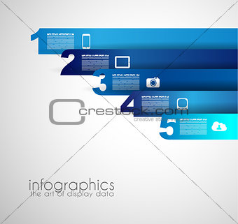 Timeline to display your data with Infographic elements 