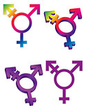 Transgender Symbols Illustration