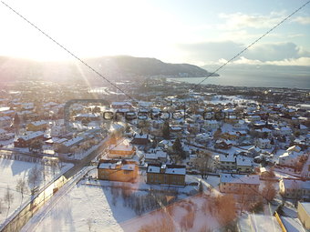 View over Trondheim city