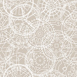 Seamless vector pattern of silhouettes of gears